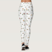 Cute Waterverf Boerderij Patroon Leggings (Achterkant)