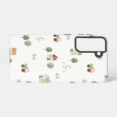 Cute Waterverf Boerderij Patroon Samsung Galaxy Hoesje (Achterkant horizontaal)