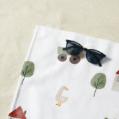 Cute Waterverf Boerderij Patroon Strandlaken (In situ)