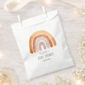 Cute Waterverf Boho Rainbow Baby shower Bedankzakje (Geknipt)