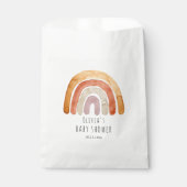 Cute Waterverf Boho Rainbow Baby shower Bedankzakje (Voorkant)