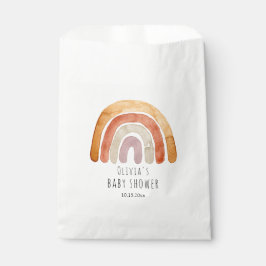 Cute Waterverf Boho Rainbow Baby shower Bedankzakje