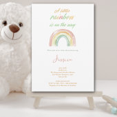 Cute Waterverf Boho Rainbow Baby shower Kaart