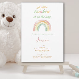 Cute Waterverf Boho Rainbow Baby shower Kaart
