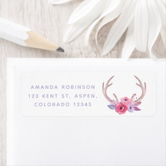 Cute Waterverf Boho Tribal Baby shower Etiket (Insitu)