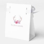 Cute Waterverf Boho Tribal Baby shower Hartelijk d Bedankdoosjes (Achterkant)