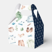 Cute Waterverf Boy Clothes BOY Baby shower Bedankdoosjes (Achterkant)