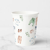 Cute Waterverf Boy Clothes BOY Baby shower Papieren Bekers (Rechts)