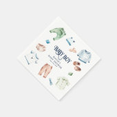Cute Waterverf Boy Clothes BOY Baby shower Servet (Hoek)