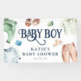 Cute Waterverf Boy Clothes BOY Baby shower Spandoek