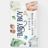 Cute Waterverf Boy Clothes BOY Baby shower Spandoek (Verticaal)