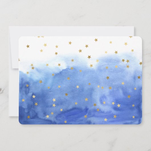 Cute Waterverf Buitenruimte Jongen 1 sterdag Kaart (Achterkant)