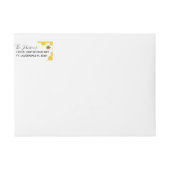 Cute Waterverf Bumble Bee and Honeycomb Air Mail (Voorkant)