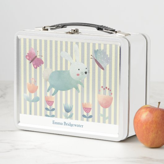  Cute waterverf Bunny & flower    (In situ)