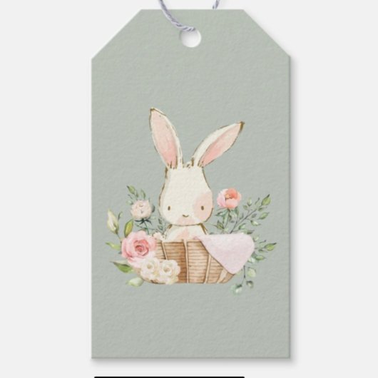 Cute Waterverf Bunny Kartonnen Onderzetters