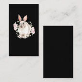 Cute Waterverf Bunny Lover Paasdag Rabbit Visitekaartje (Voorkant / Achterkant)