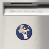 Cute Waterverf Bunny Magneet (Insitu (Vaatwasser))