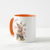 Cute Waterverf Bunny Mok (Voorkant links)