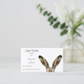 Cute Waterverf Bunny Rabbit mama Kaart Contactkaartje (Staand voorkant)