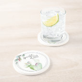 Cute Waterverf Cactus Kerstmis Zandsteen Onderzetter (Zijkant)