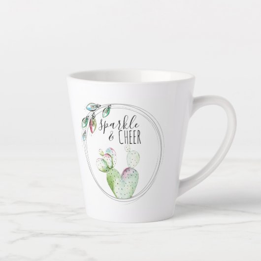 Cute Waterverf Cactus Mok Secret Santa Idea (Rechts)