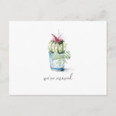 Cute Waterverf Cactus Moving Announcement Briefkaart (Voorkant)