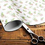Cute Waterverf Cactus Prickly Pear Pattern Cadeaupapier<br><div class="desc">Een schattig patroon dat ik heb gemaakt met schattige kleine pottenblikjes, die op een witte achtergrond planten van de waterverf in groen en roze kleven. Deze zomer is het ontwerp van het woestijncacti-thema perfect voor vele gelegenheden. Verjaardag, bruiloft, baby shower, vrijgezellenfeest, jubileum, afstuderen, pensioen, vrienden, familie, huisopwarming en nog veel...</div>