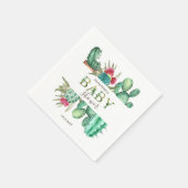 Cute Waterverf Cactus Servet (Hoek)