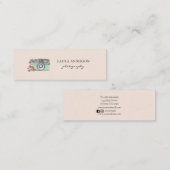 Cute waterverf camera mini visitekaartje (Voorkant / Achterkant)