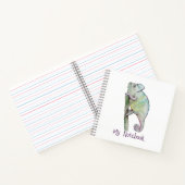 Cute waterverf chameleon notitieboek (Binnen)