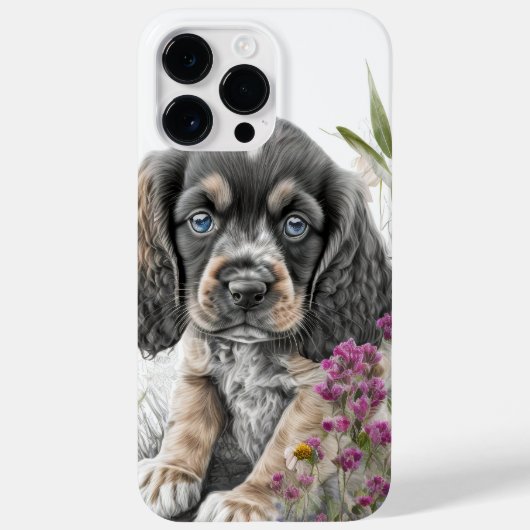CUTE WATERVERF COCKER SPANIEL PUPPY DOG Case-Mate iPhone CASE (Achterkant)