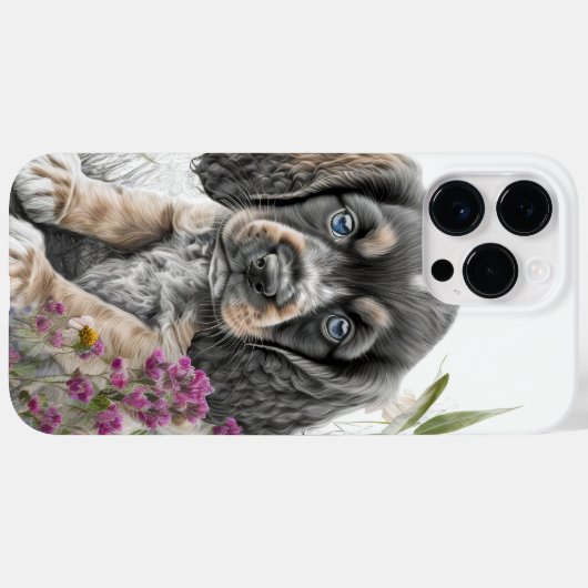 CUTE WATERVERF COCKER SPANIEL PUPPY DOG Case-Mate iPhone CASE (Achterkant (horizontaal))