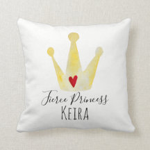 Cute Waterverf Crown Baby Girl Prinses met naam