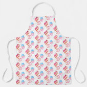 Cute Waterverf Cupcake Cake Donut Bakery Schort (Voorkant)