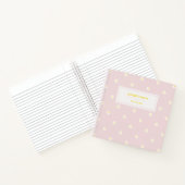 Cute Waterverf Daisy Pattern Roze Spiral Notebook Notitieboek (Binnen)