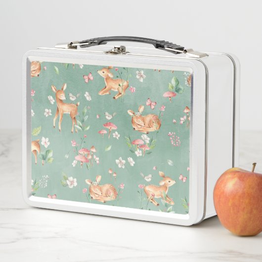 Cute Waterverf Deer Patroon (In situ)