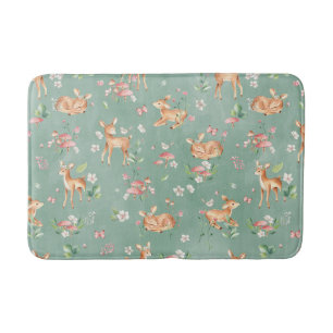 Cute Waterverf Deer Patroon Badmat