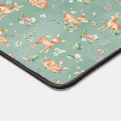 Cute Waterverf Deer Patroon Bureaumat (Hoek)