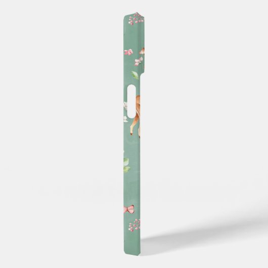 Cute Waterverf Deer Patroon Case-Mate iPhone Case (Achterkant / Rechts)