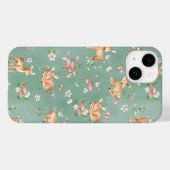 Cute Waterverf Deer Patroon Case-Mate iPhone Case (Achterkant (horizontaal))