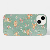Cute Waterverf Deer Patroon iPhone Hoesje (Achterkant horizontaal)