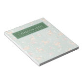 Cute Waterverf Deer Patroon Notitieblok (Schuin)