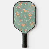 Cute Waterverf Deer Patroon Pickleball Paddle (Voorkant)