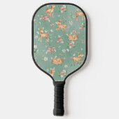 Cute Waterverf Deer Patroon Pickleball Paddle (Achterkant)