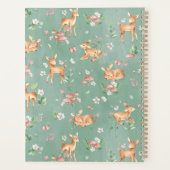 Cute Waterverf Deer Patroon Planner (Achterkant)
