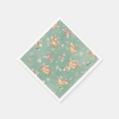 Cute Waterverf Deer Patroon Servet (Hoek)