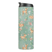 Cute Waterverf Deer Patroon Thermosbeker (Geroteerd rechts)