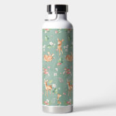 Cute Waterverf Deer Patroon Waterfles (Rechts)