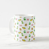 Cute Waterverf Dinosaur Animal Pattern Koffiemok (Voorkant links)