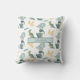 Cute Waterverf Dinosaur Pattern Kussen
